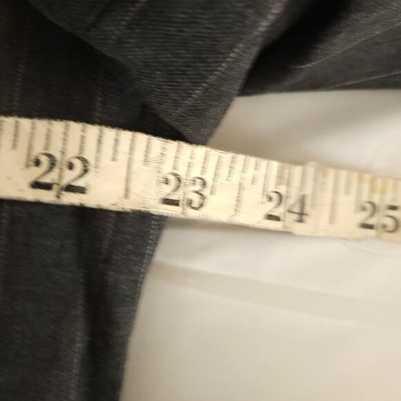 Lauren Ralph Lauren Mens 42L Gray Wool Pinstripe 2-Button Sports Coat Blazer - Picture 8 of 10